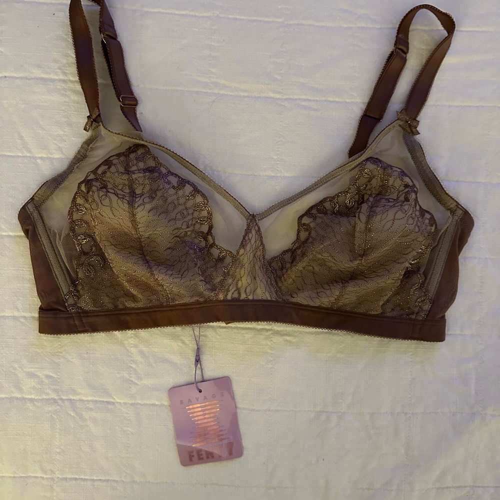 Savage X Fenty Chocolate Lace Bralette